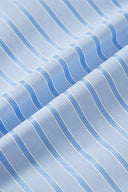 Completo Giada Blusa e Shorts a Righe in Misto Cotone