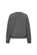 Olivia Floral Cable Cardigan in Merino Wool Cable Knit