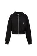 Illusion-S Crop Hoodie in Cotton