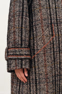 Oakley Check Coat in Merino Wool Tweed