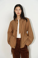 Daisy Scarf Collar Trench Coat in Cotton