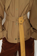 Trenchcoat mit Daisy-Schal-Kragen aus Baumwolle