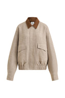 Dakota Tweed Baseball Jacket in Wool
