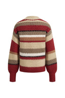 Christmas Uneven Stripes Sweater in Merino Wool Knit