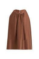 Leah Brown Halter Camisole Top in Lyocell