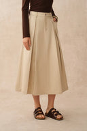 Cathy A Line Skirt in Lightweight Cotton Twill