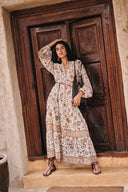 Brooke Handwork Perlenkettenkleid aus Cupro-Mischung