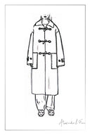 Abrigo convertible con capucha Pentlow en tejido de lana merino