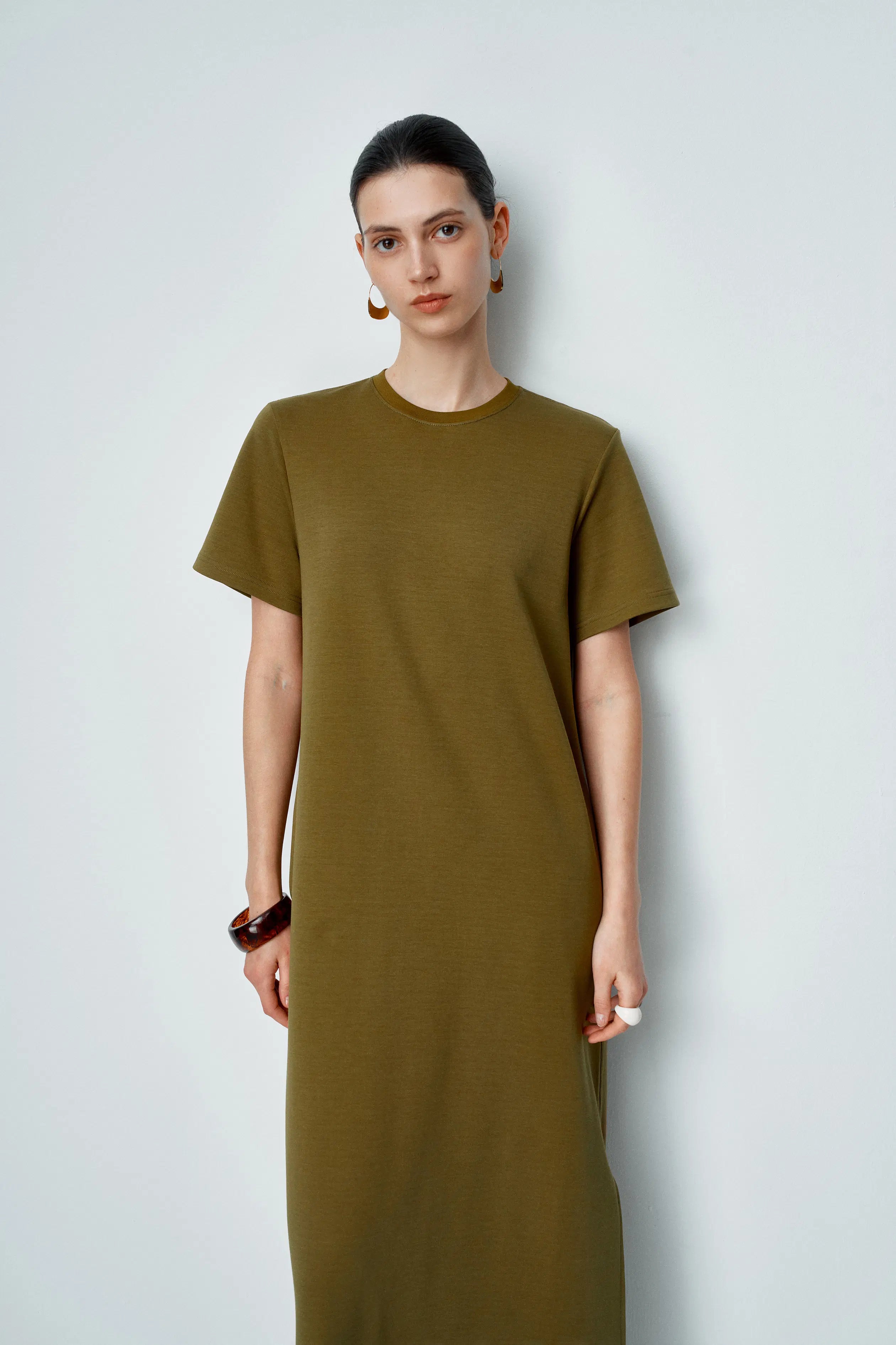 Wendy Maxi T-shirt Dress in Heavyweight Cotton S/P