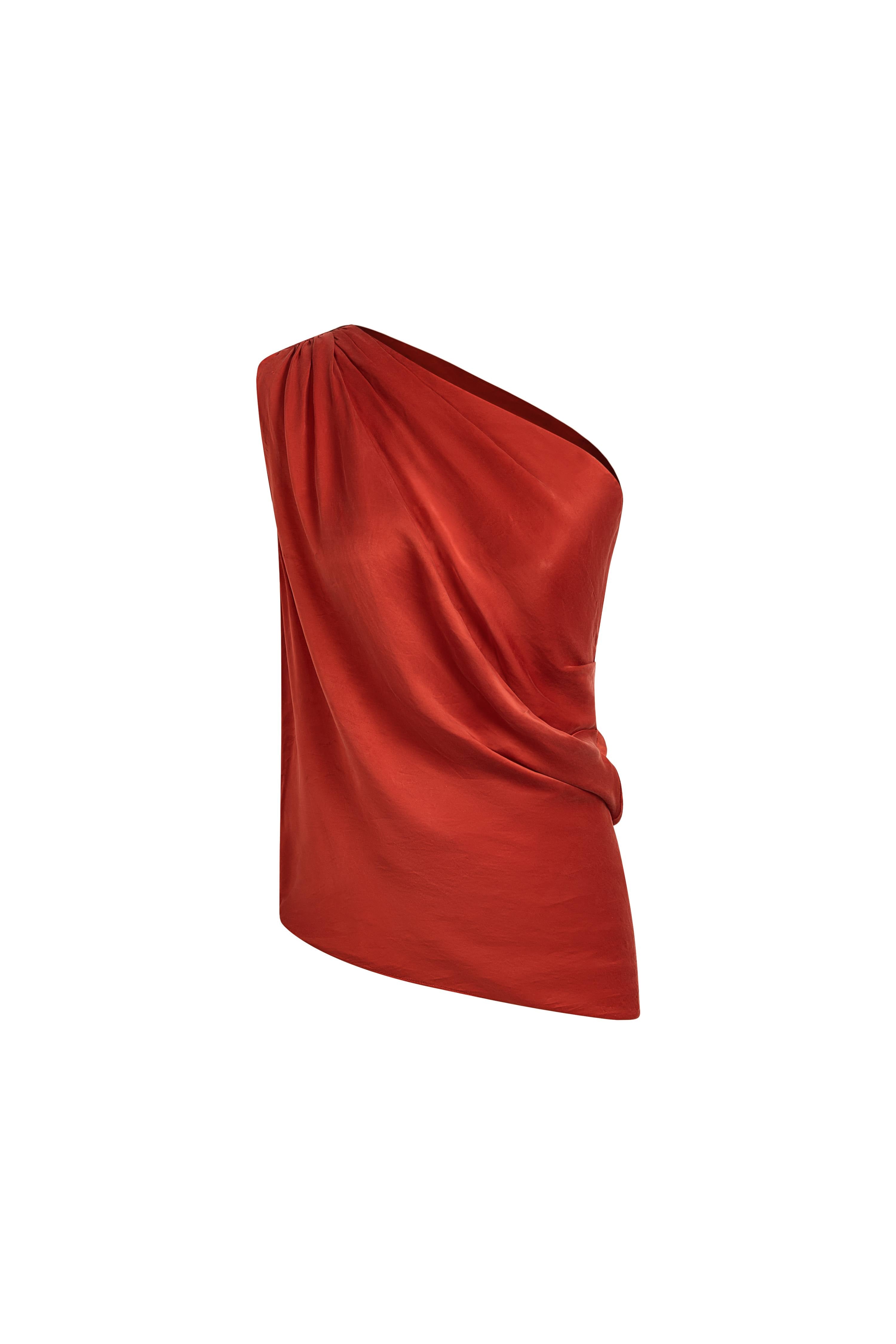 Aurora Draped One Shoulder Top and Skirt Set – fbrq.com