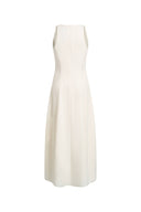 Lina Easy Care ärmelloses Kleid mit Bubble-Saum aus strukturiertem, leichtem Stoff