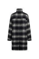 Telos Plaid Reversible Midi Coat in Wool Blend