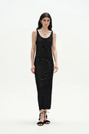 Nora Maxi Dress in Cotton Blend Knit