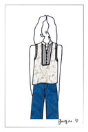Charlotte Marigold Lace Embroidery Sleeveless Top in Cotton