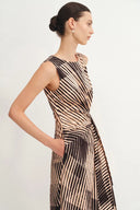 Athena Print Dress in Cotton Sateen