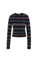 Cardigan Alice Fair Isle en punto de lana merino