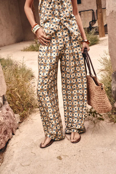 Jorien Drape Pants in Crinkled Silk Blend – fbrq.com