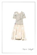 Lea Hand-crocheted Flora Top in Cotton Knit