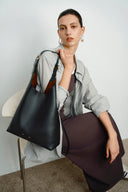 Duomo Hobo Bag Medium in Full Grain Leather