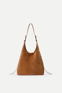 Duomo Medium Hobo Bag in Suede