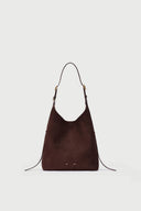 Duomo Medium Hobo Bag in Top-Grain Nubuck Leather