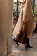 Duomo Medium Hobo Bag in Top-Grain Nubuck Leather