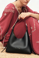 Duomo Small Hobo Bag in Nappa Leather