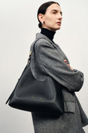 Sac Hobo Petit Duomo en Cuir Nappa