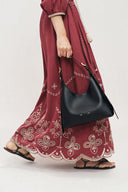 Duomo Small Hobo Bag in Nappa Leather