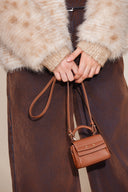 Bolso mini charm Rialto en cuero de vacuno napa de primera calidad