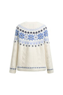 Linnet Fair Isle Sweater in Alpaca Blend Cable Knit
