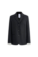 Eleanor Lace Cuff Blazer in Ultrafine Australian Wool