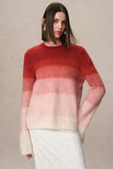 Suéter Degradado Cherry en Mezcla de Alpaca Bebé