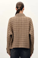 Rowan Two Tone Reversible Jacket in  Double Face Merino Wool