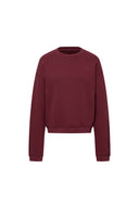 Lotus Red Crewneck Sweatshirt in Cotton