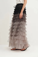 Lorelei Lace Mesh Tulle Skirt in Gradient Tulle