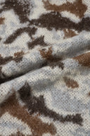 Fera Leopard Jacquard Cardigan in Kid Mohair-Wool Blend Knit
