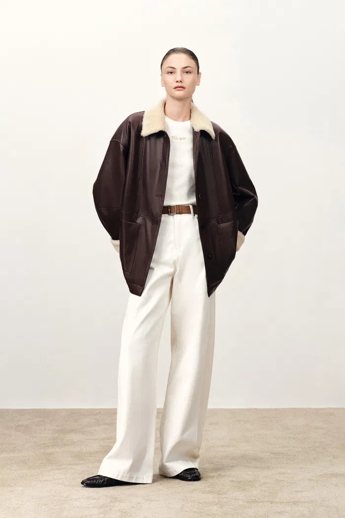 ジャケット・アウター HELK FUR LEATHER JACKET HELK FUR LEATHER JACKET