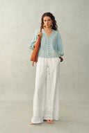 Pantalon ballon plissé Elsa en coton léger 100%