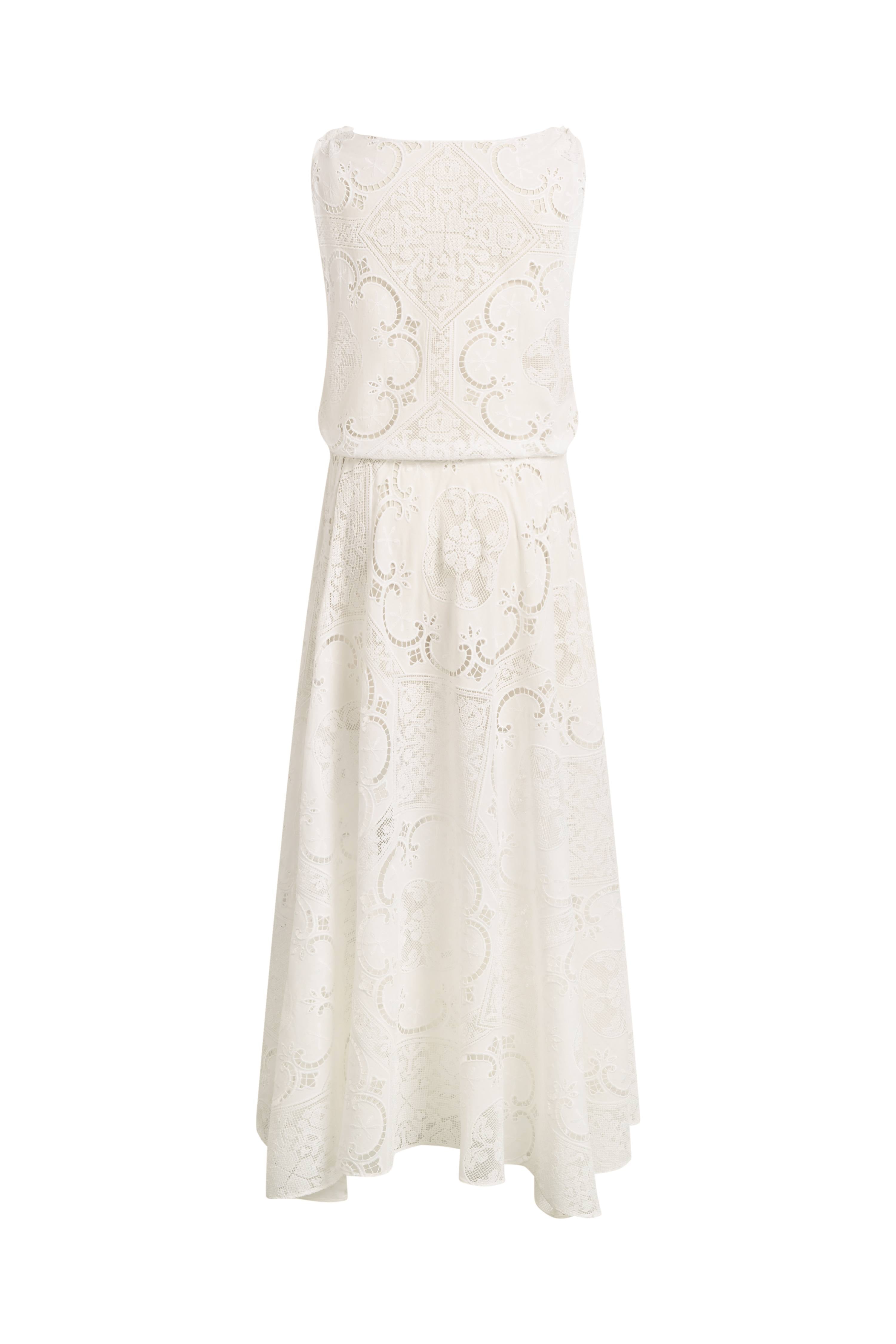 cutwork cotton dress Women's Just Imagine Yellow Cotton Cutwork Embroidery Top Shirt | Size: L