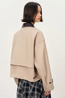 Veste utilitaire légère oversize Dnipro en sergé de coton