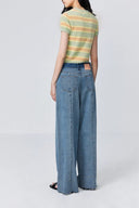 Top Corto a Righe Amber in Maglia