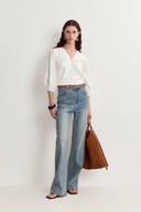 Harry Flared Jeans in Cotton Denim