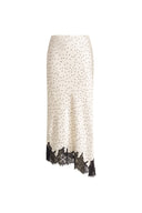 Sonnet Polka Dot Lace Trim Skirt