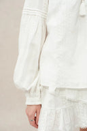 Vicky Puff Sleeve Top and Skirt in Fine Cotton Voile