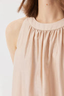 Haut nude épaules dénudées Leah en mélange de Tencel