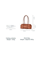 Monti East West Shoulder Bag in Top-grain Nappa leather