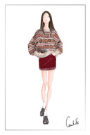 Fiona Fair Isle Sweater in 100% Wool