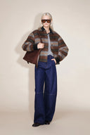 Jeans Odelia con Costuras Planas y Globo en Denim Crudo Ligero
