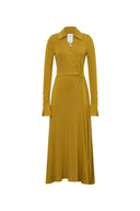 Ruby Knotted Dress in Wool-Thermolite Blend